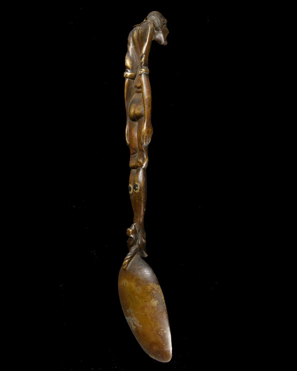 CUILLÈRE DU PENDU – AMULETTE ALPINE EN BRONZE (GALGENMANN), XVIIIᵉ - Image 5