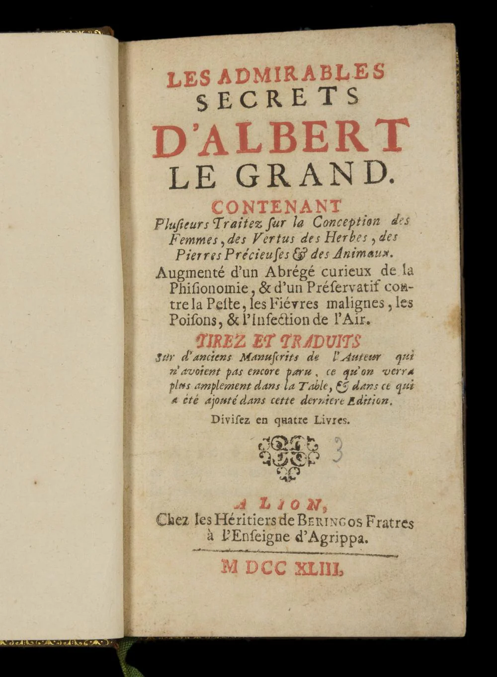LE GRAND ALBERT (1743 + 1769) – Livre de secrets, médecine et savoir occulte - Image 3