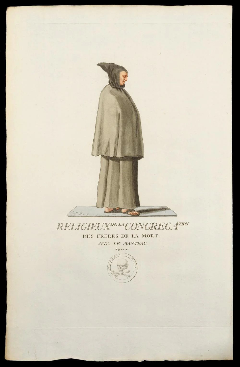 LES FRÈRES DE LA MORT – Ensemble de 3 gravures originales XVIIIe siècle - Image 3