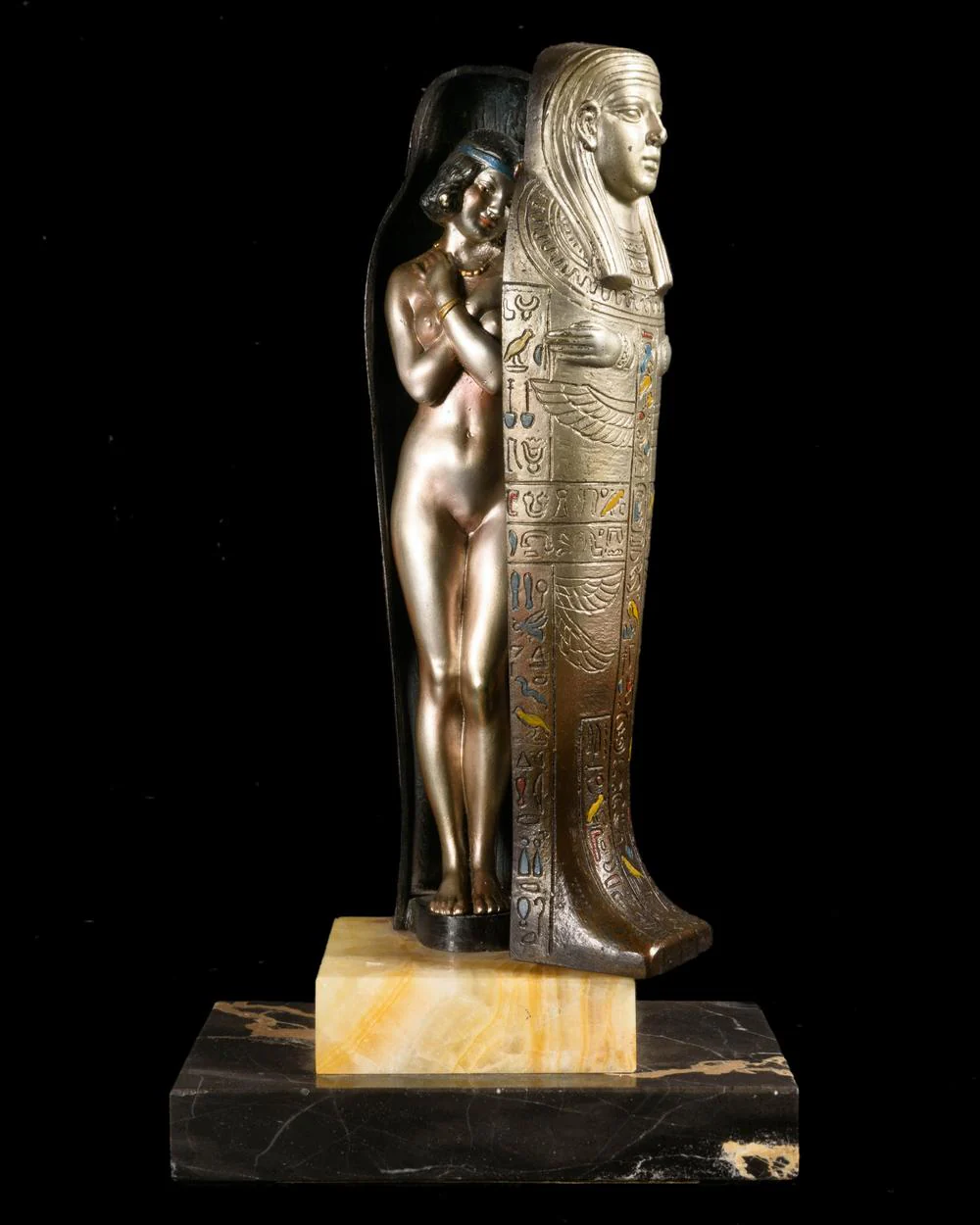 SARCOPHAGE ÉROTIQUE ART DÉCO EN BRONZE – BERGMANN