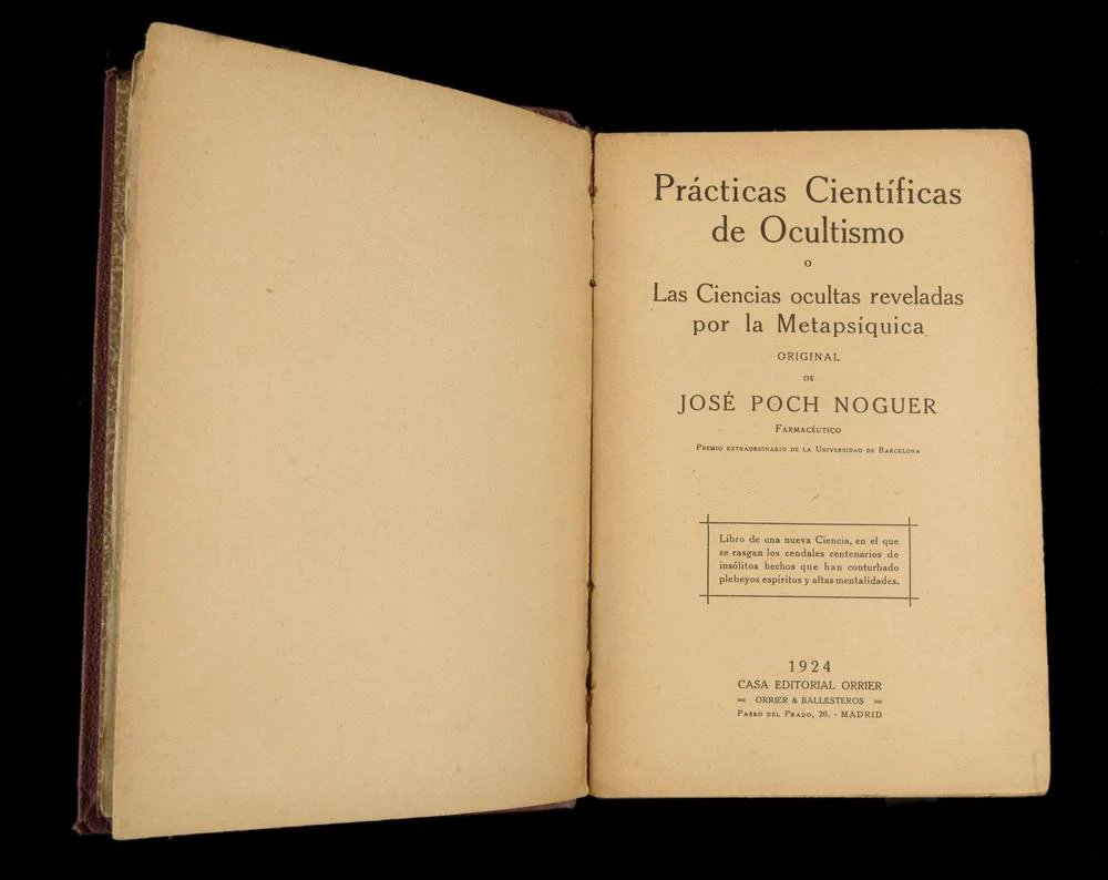 OCCULTISME SCIENTIFIQUE & MÉTAPSYCHIQUE — TRAITÉ OCCULTE ESPAGNOL, 1924 - Image 6