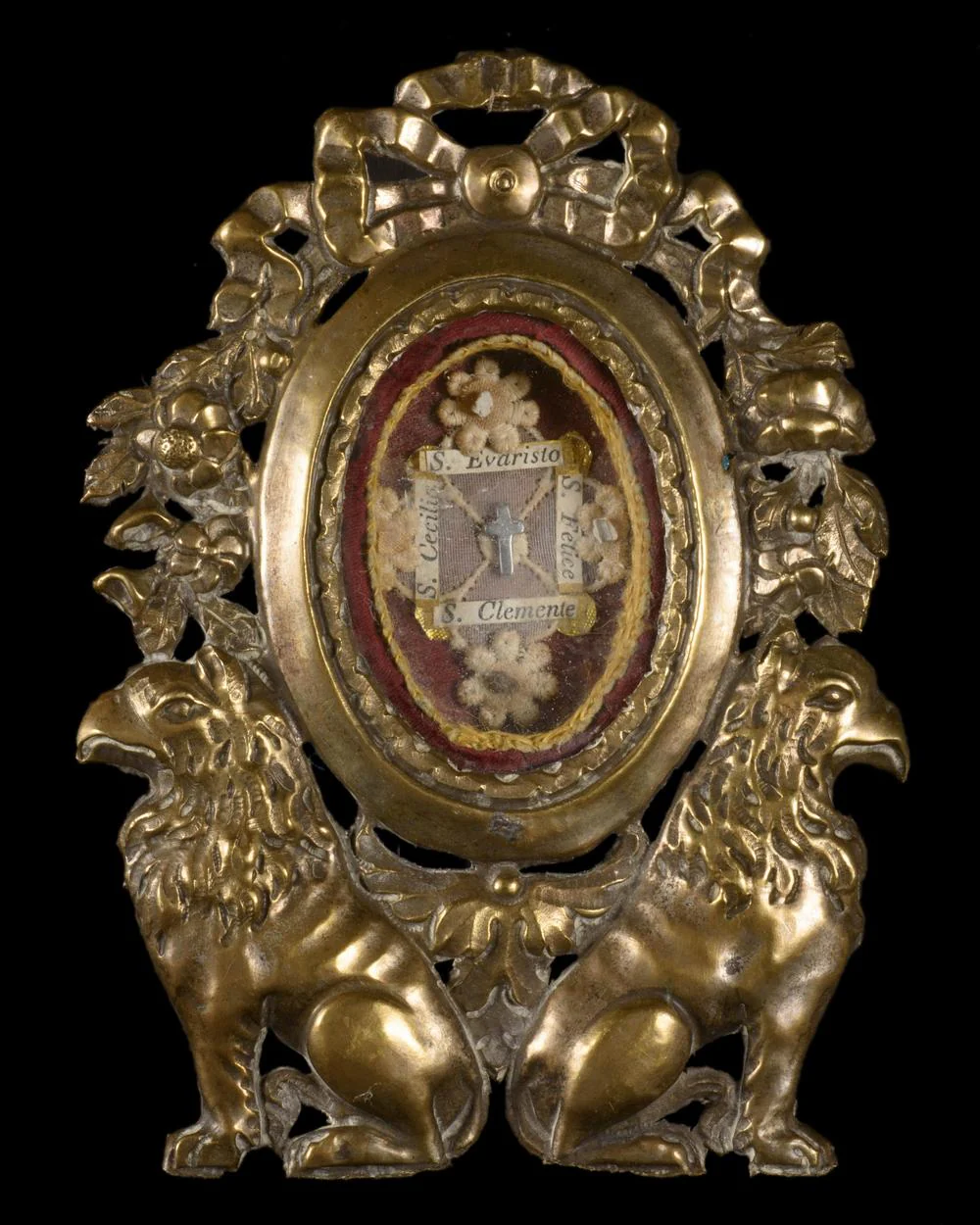 PAIRE DE RELIQUAIRES ITALIENS DU XVIIIᵉ SIÈCLE AUX GRIFFONS - Image 2