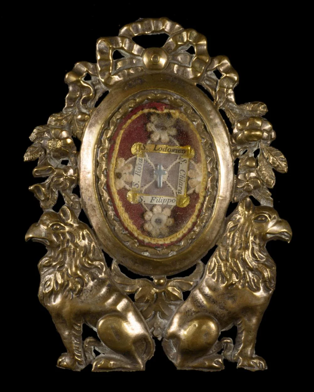 PAIRE DE RELIQUAIRES ITALIENS DU XVIIIᵉ SIÈCLE AUX GRIFFONS - Image 3