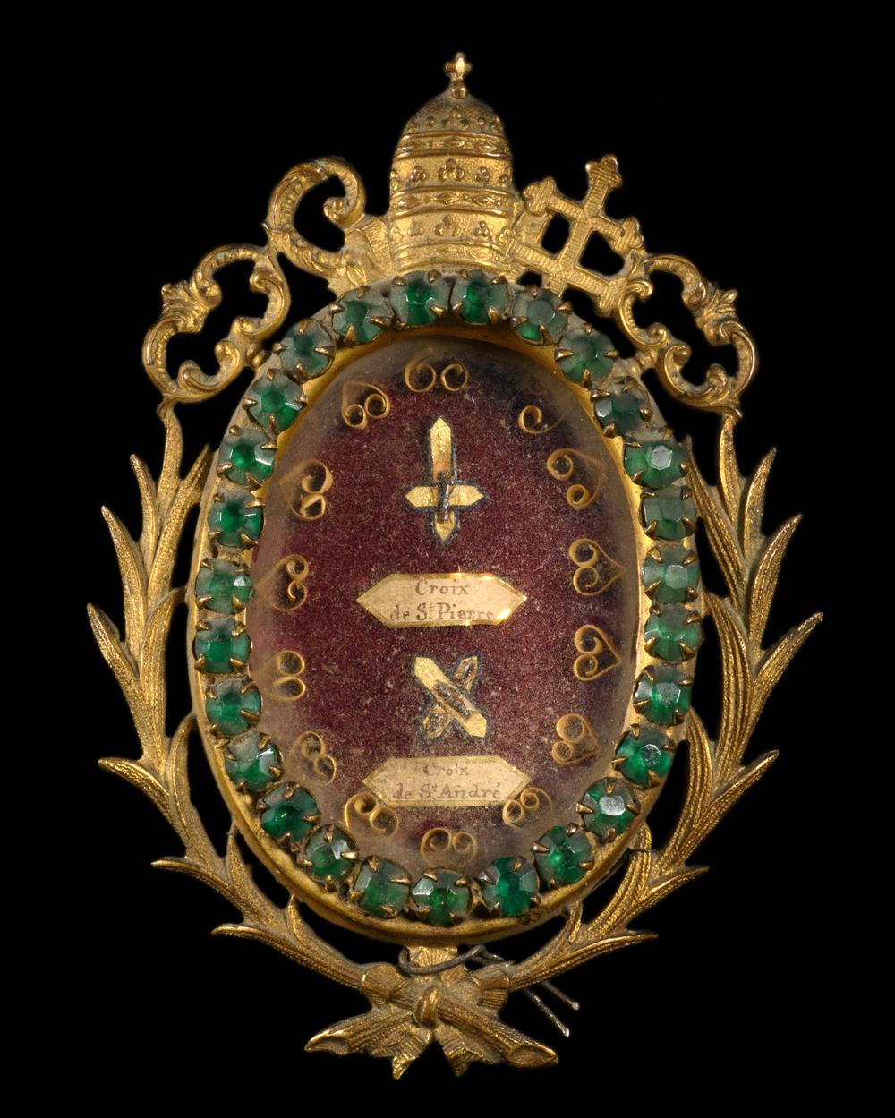 RELIQUAIRE CROIX DE SAINT PIERRE ET SAINT ANDRE