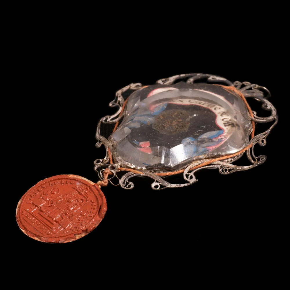 RELIQUAIRE EN CRISTAL DE ROCHE, RELIQUE DE PREMIERE CLASSE EX CARNE DE VERONIQUE DE MILAN - Image 6