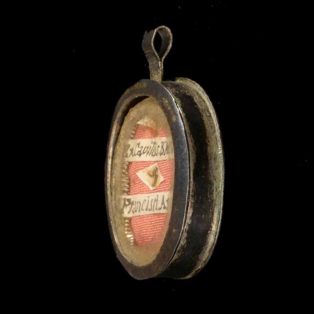 RELIQUE VIERGE MARIE ET SAINT FRANCOIS D'ASSISE - Image 2