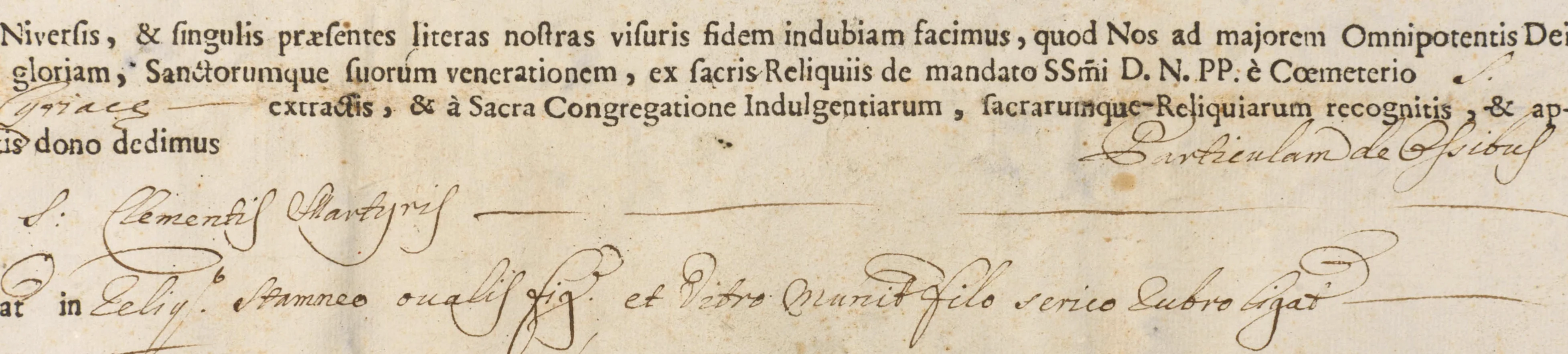 RELIQUE SAINT CLEMENT et DOCUMENT DU VATICAN - Image 5