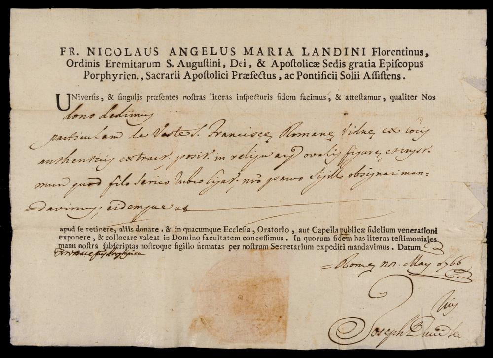 RELIQUE DE SAINTE FRANCOISE ROMAINE + DOC - Image 5